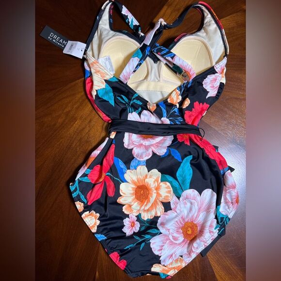 Dreamsuit by Miracle Brands Floral Suit NWT 🌺 adjustable straps 🌺 size 8 - Picture 4 of 8